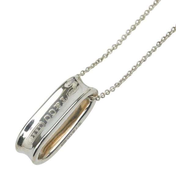 Pre-Owned Tiffany & Co. 1837 Oval Loop Necklace in 925 Sterling Silver for Women. (Good)