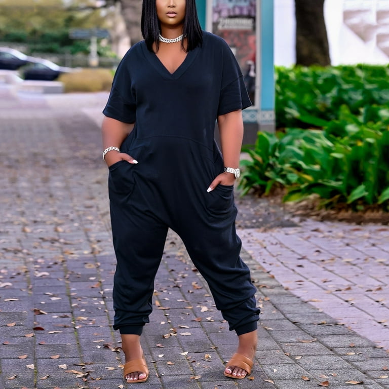 Plus size cheap maxi jumpsuit