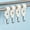 White, variant on 4-Pack Sliding Round Tube Clamp Hooks for Wardrobe Rods, Movable Storage Hangers for Closets, Kitchen & Bathroom, Versatile Organizer for Scarves, Bags & Towels, White, By Harlik
