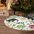 thumbnail image 5 of Sikiie Cute Dinosaurs Nativity Christmas Tree Skirt, Jesus Christian Winter Holiday Tree Mat Decoration(30-48IN), 5 of 6