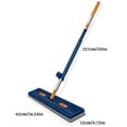 thumbnail image 4 of Big Flat mop, Wet and Dry Big Flat mop, Stainless Steel Long Handle Microfiber Big Flat mop, 360° Rotating Adjustable mop, Multifunctional Wet and Dry Household Tools (Blue), 4 of 7