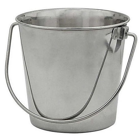 UPC: 0874538001033 | Indipets Heavy Duty Stainless Steel Dog Pail 9 QT