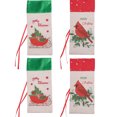 thumbnail image 1 of 4pcs Vacaciones/Navidad Botellas de vino Decoraciones/Bolsas Cajas de vino con trineo de pájaros, 1 of 5