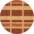 thumbnail image 1 of Ahgly Company Indoor Round Patterned Carrot Orange Area Rugs, 7' Round, 1 of 1