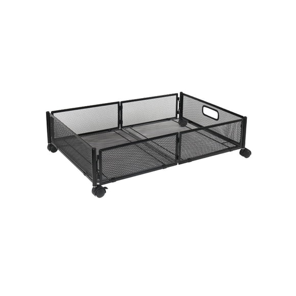 Wosthever Organizador de almacenamiento de zapatos debajo de la cama, plegable, que ahorra espacio, apilable y duradero, fácil de montar Almacenamiento y organización del hogar Negro 60*40.5*16cm