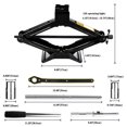 thumbnail image 7 of QISF Scissor Jack Kit Set, 2Ton Car SUV Garage Tire Wheel Jack + 23" Extended Lug Wrench Wheel Brace Lug Nut Remover, 7 of 7