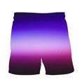 thumbnail image 7 of IYTR Summer Shorts Men Gradient Color Casual Shorts Beach Shorts with Pockets Lightweight Elastic Waist Drawstring Summer Shorts Purple XXXL, 7 of 7
