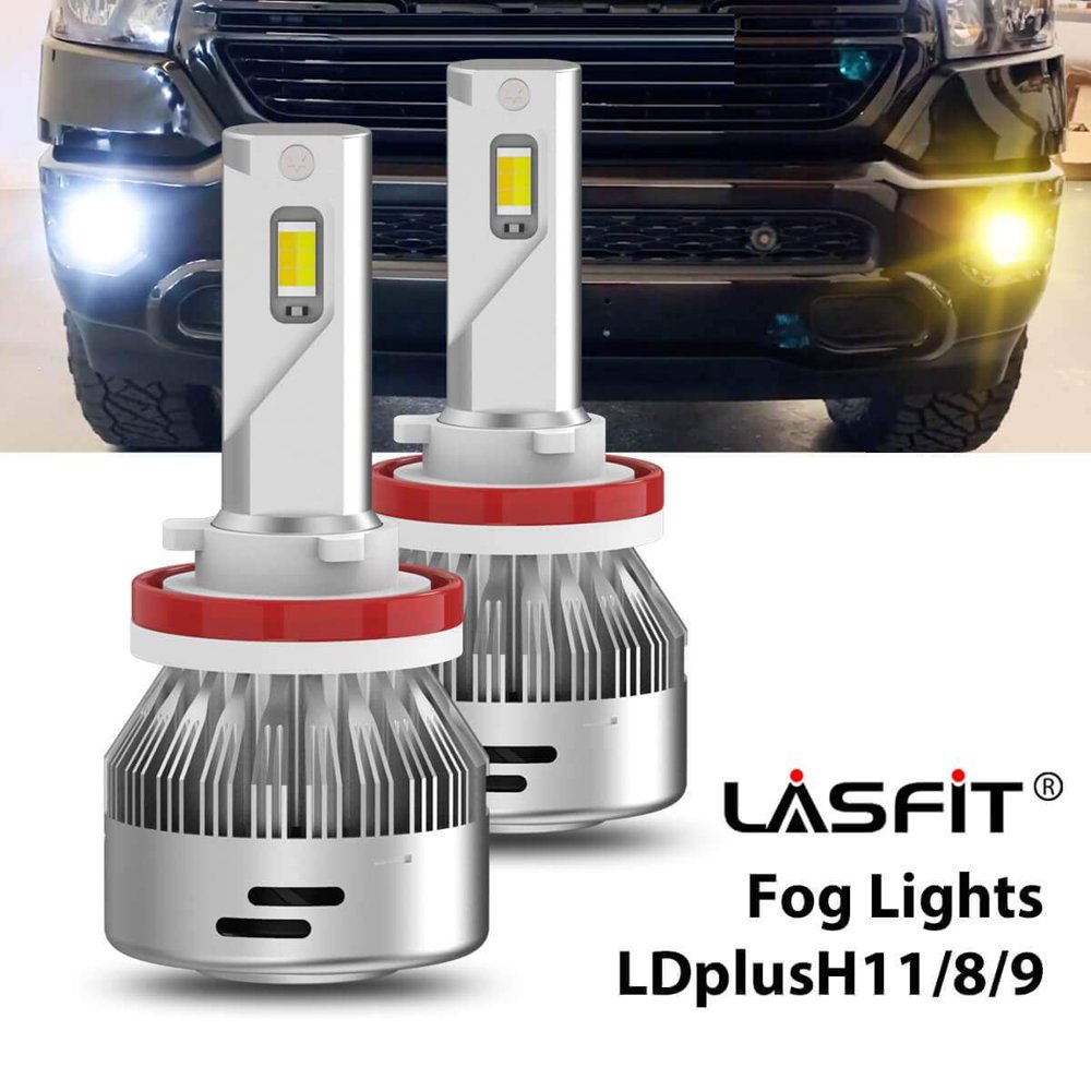 Lasfit Switchback H11 LED Headlight Bulbs for 2019 2020 Ram 1500 Fog