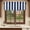 Navy Blue, variant on Red Striped Valances for Windows, Decorative Rod Pocket Window Valance Curtains, Christmas Farmhouse Red White Stripes Short Curtain Drapes for Kitchen/Bathroom/Living Room, 2 Panels, 42" W x 12" L