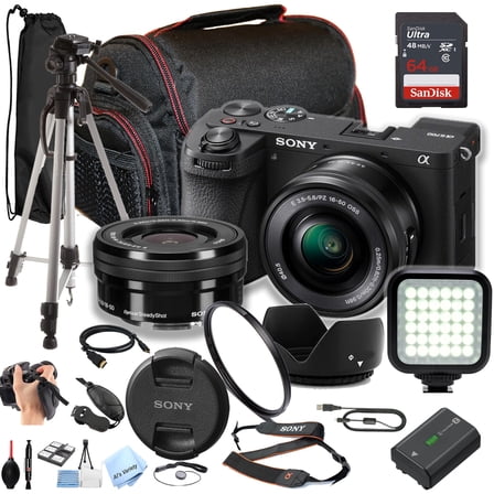 Sony a6700 Mirrorless Camera with 16-50mm Lens   64GB SD Card and More (Sold without manufacturer warranty)