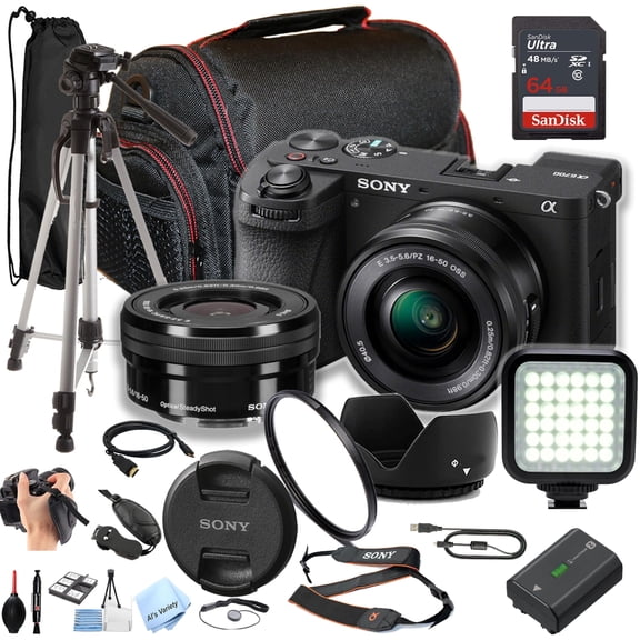 Sony a6700 Mirrorless Camera with 16-50mm Lens   64GB SD Card and More (Sold without manufacturer warranty)