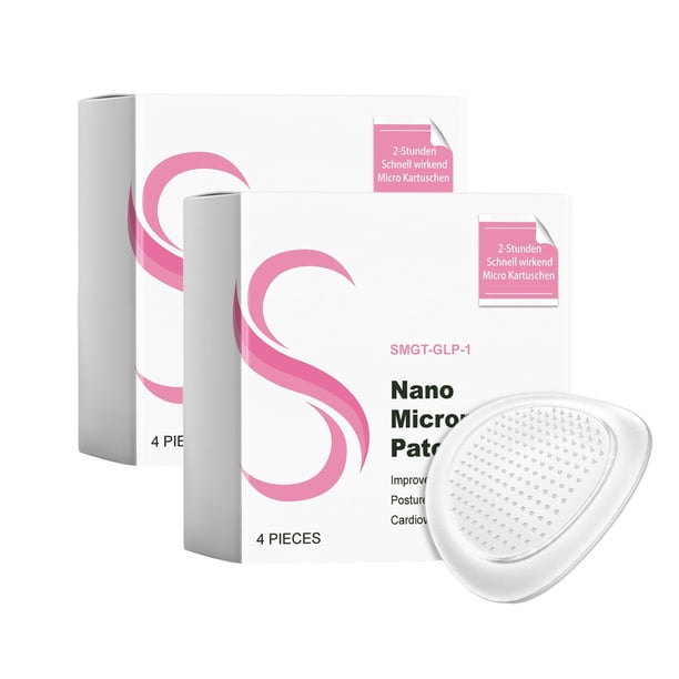 1/2/3/4/5/6 PCSMicroneedle Patch Smgt-Glp-1 Nano Patch,Parche de cuidado corporal parche de cuidado corporal masaje calm, reafirmante y el cuerpo que forma parche de cuidado