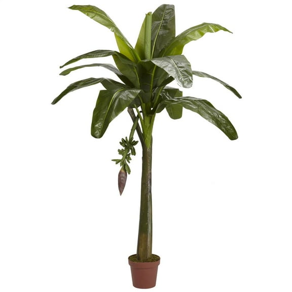 Nearly Natural 6' Banana Silk Tree - Real Touch Green