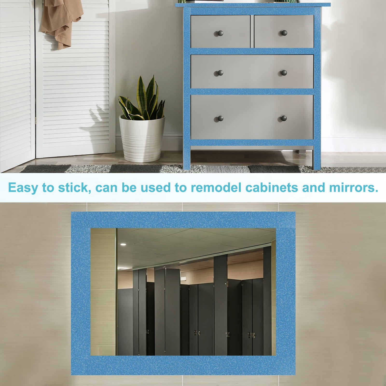 Uxcell Peel and Stick Wallpaper 22" x 394" Waterproof Frosted Wall Paper Black