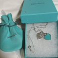 thumbnail image 1 of Tiffany & Co. Collier Argent et Bleu avec Pendentif Cœur, 1 of 5