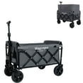thumbnail image 2 of Heavy-Duty Folding Wagon Cart - 100% Extra Space Dual-Layer Design, 6" 360° All-Terrain Wheels, 14.88lbs Lightweight & Compact (17.9" Folded) - Perfect for Beach, Picnics, Shopping & Gardening, 2 of 8