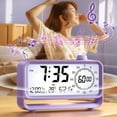 thumbnail image 2 of Kids Alarm Clock with Button High Volumes Visual Timers Indicators Rechargeable LCD Display Digital Clock Night Light, 2 of 8