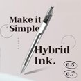 thumbnail image 3 of [Dong-A] P-10 0.7mm Hybrid Pens, Red Ink, 12 Count, 3 of 6