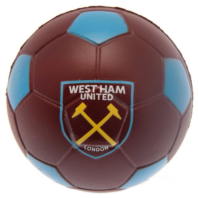 West Ham United FC - Pelota Antiestrés (Rojo Clarete, Azul Cielo)