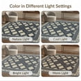 thumbnail image 7 of ODIKA 4'x6' Washable Area Rug Pet Friendly, Non-Shedding Farmhouse Lattice Trellis Vintage Faded Desk Dining Under Table for Bedroom, Reading Nook, 7 of 7