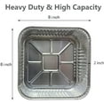 Vitdipy 10 Pack, 8x8 Inch Heavy Duty Aluminum Foil Pans, Disposable