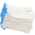 thumbnail image 1 of Guantes de protección laboral de hilo de algodón, guantes de hilo de algodón y nailon, antideslizantes, de punto grueso, resistentes al desgaste, para trabajo manual doble, 1 of 1
