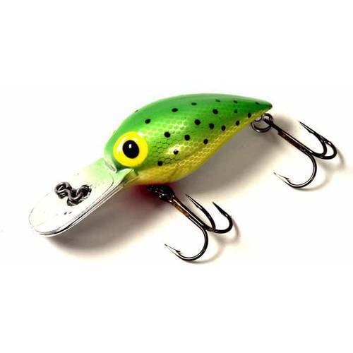 Brad's Mag Wigglers Crank Bait, Green/Speck
