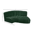 thumbnail image 7 of Meridian Furniture Arc Green Boucle Fabric Modular Sectional, 7 of 7