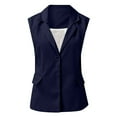 thumbnail image 3 of Meichang Sleeveless Blazers for Women Summer Casual Open Front Jacket Lapel Work Office V Neck Suit Work Office Slim Cardigan, 3 of 4