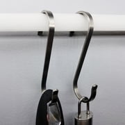 3.5 Flat S-Hooks, 2 Hooks, Zinc, Peerless Chain Company, #4735239C