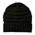 thumbnail image 3 of Riforla Women's Winter Knit Casual Thick Soft Fashion Warm Thick Hat Unisex Bomber Hats Black, 3 of 3