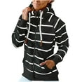 thumbnail image 2 of Palato Womens Plus Size Tops,Women Sexy Pocket Strip Crop Workout Long Sleeve Turtleneck Hooded Casual Blouse Coat Tops, 2 of 5