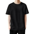 thumbnail image 2 of Oversized Tshirts for Men Summer Casual Short Sleeve Crewneck Loose Fit Plain Basic T Shirt Mens Tees, 2 of 5