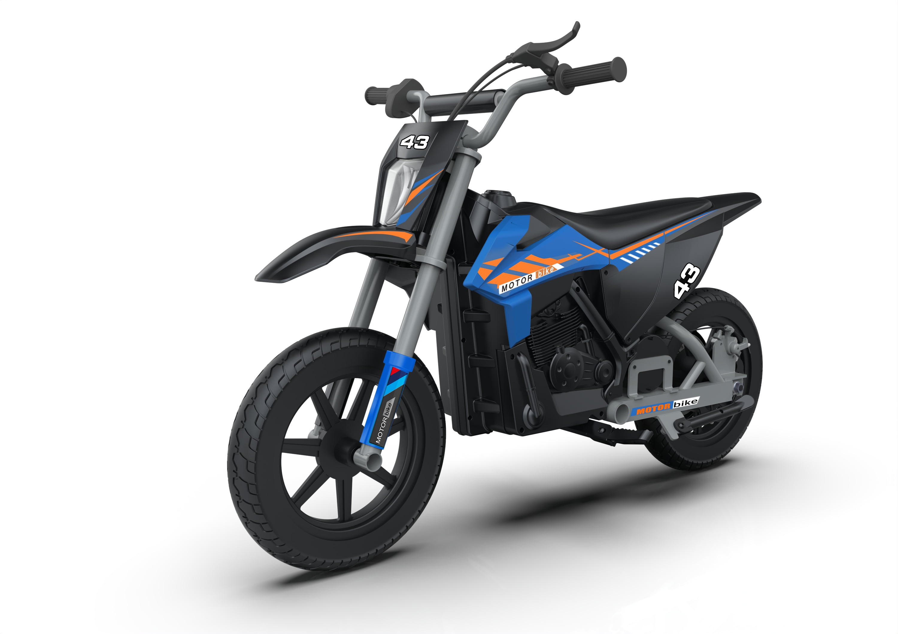 YANSHE Electric 500w Dirt Bike for Kids - Blue