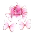 thumbnail image 2 of Adornos de Dijes de mariposa de gasa Sunnimix 10 piezas Rojo vino, 2 of 8