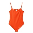 thumbnail image 6 of Shadoumai Girls Swimsuit One Piece Size 6 Ruffle Ruched Tankini Sets Quick Dry & Stretchy Tropical Print Bathing Suits for Girls Summer Girl's Swimwear Adjustable Wide Straps, 6 of 7