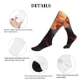 thumbnail image 5 of Lsque Sunset Blossoms Phoenix Perch Pattern Sport Compression Socks for Men & Women 15-20 mmHg Knee High Nurse Pregnant Running Medical and Travel Athletic, 5 of 6
