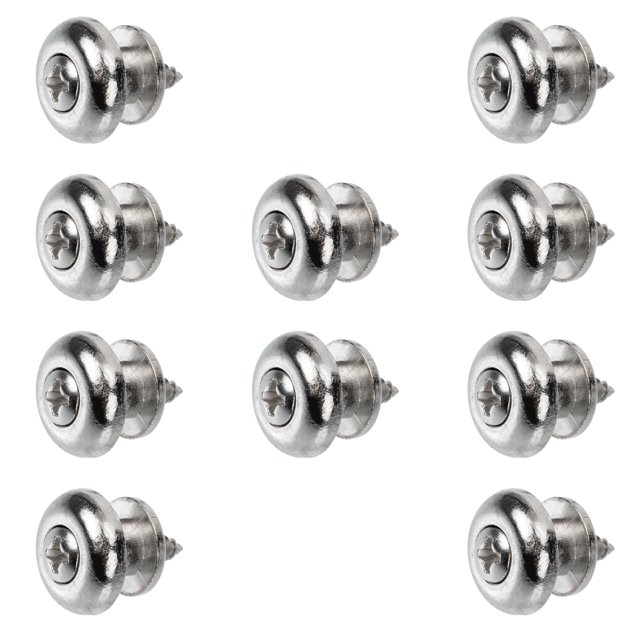 SHISUYAN Guitar Strap Lock Studs Mushroom Head for Musicians Performance 10Pcs 0.55X0.55X0.39In