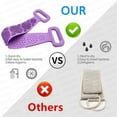 thumbnail image 6 of 2Pcs Silicone Shower Bath Exfoliating Long Double Side Deep Clean Body Back Scrubber (Blue+Green), 6 of 9
