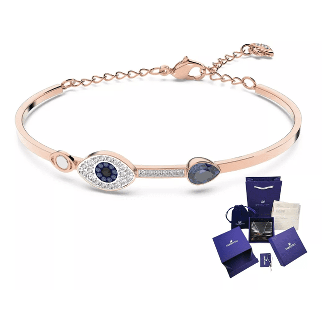 Pulsera Brazalete Ojo Turco Maldito Swarovski + Kit D Regalo