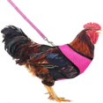 thumbnail image 4 of Chicken Harness with Leash Adjustable Comfortable Small Pet Harness Leash Set for Duck Goose Hen Training Walking rose Red L, 4 of 4