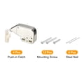 thumbnail image 3 of Unique Bargains 4 Set Automatic Spring Loaded Push to Open Door Catch Touch Lock, 48mm Silver, 3 of 6