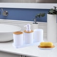 thumbnail image 1 of Accesorios de baño perfecl 5 piezas jabonera Bandeja de almacenamiento Cosas de baño, 1 of 8