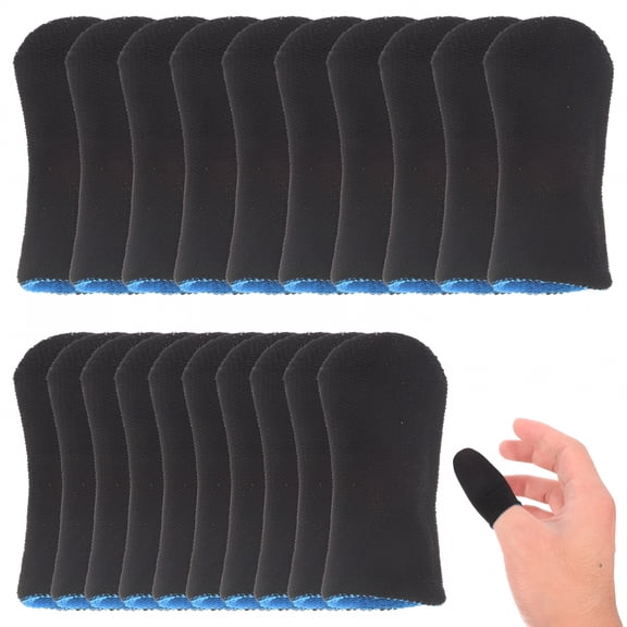 TELOLY 10 pairs of Anti-slip Fingertips Sweat-resistant Finger Sleeves Thumb Protective Covers