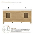 thumbnail image 4 of Altair-13 72" Double Bathroom Vanity in with Grain White Engineered Stone Countertop, 4 of 13
