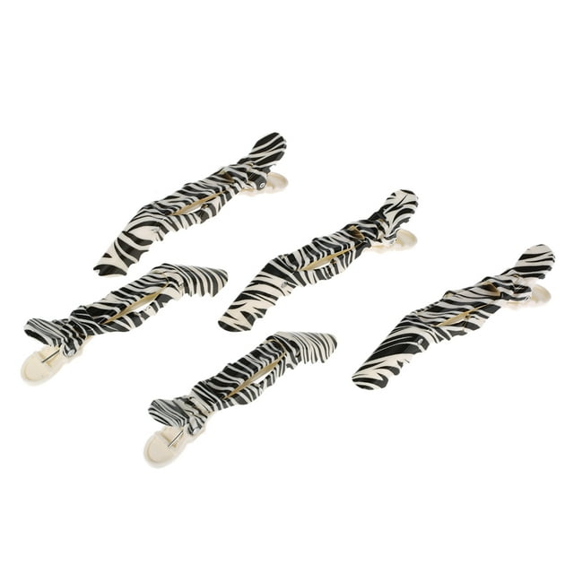 Anself 5 pinzas para el pelo de cocodrilo, pinzas para salón de peluquería de cocodrilo TFixol Pinzas de cabello