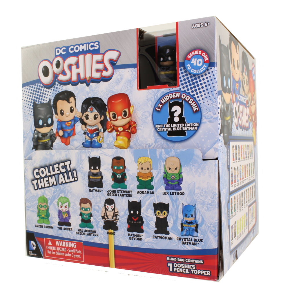 6pcs OOSHIES DC Comics Pencil Topper Multi-Color Batman Figure Toys Collection 