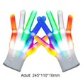 thumbnail image 3 of 1 par de guantes LED que brillan intensamente Guante luminoso para fiesta de Halloween de Navidad (adulto), 3 of 4