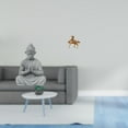 thumbnail image 2 of Estatua de Buda mono con forma de caballo, escultura coleccionable en miniatura, artesanía vintage, adorno para hotel, patio, escritorio, oficina, dor, 2 of 8