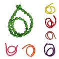 thumbnail image 4 of KLKCMS 40 Pcs Perles Intercalaires Rétro Perles Perles Turquoise Perles Décoratives pour Collier DIY Bracelets, 4 of 9